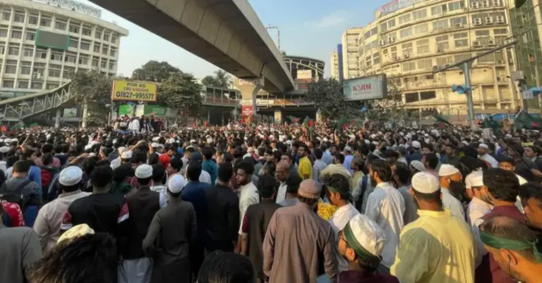 শাহবাগে আগ্রাসনবিরোধী সমাবেশ