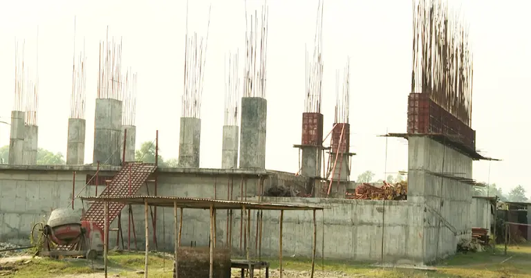 নির্মাণাধীন ময়মনসিংহের নতুন শিশু হাসপাতাল