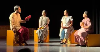 মহিলা সমিতিতে মঞ্চস্থ হলো নাটক ‘কমলা রঙের বোধ’