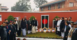 আন্তর্জাতিক মাতৃভাষা দিবস: নেপালে বাংলাদেশ হাইকমিশনের পুষ্পস্তবক অর্পণ