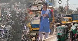 ইজিবাইক আর ফুটপাত দখলে অচল সড়ক, ভোগান্তিতে নারায়ণগঞ্জবাসী