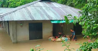 রাঙামাটিতে পাহাড় ধসের শঙ্কা, ১৬ ইউনিয়নে পানি