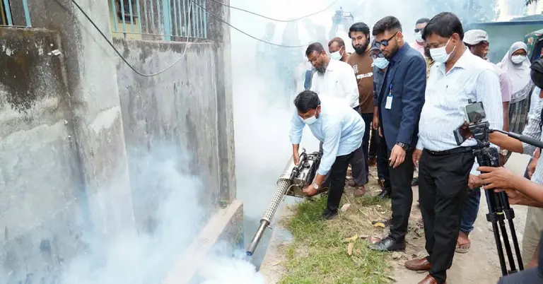 পরিচ্ছন্নতা অভিযান ও ফগার স্প্রে কার্যক্রম