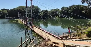 ৮৫ দিন পর পানির নিচ থেকে ভেসে উঠলো রাঙামাটির ঝুলন্ত সেতু