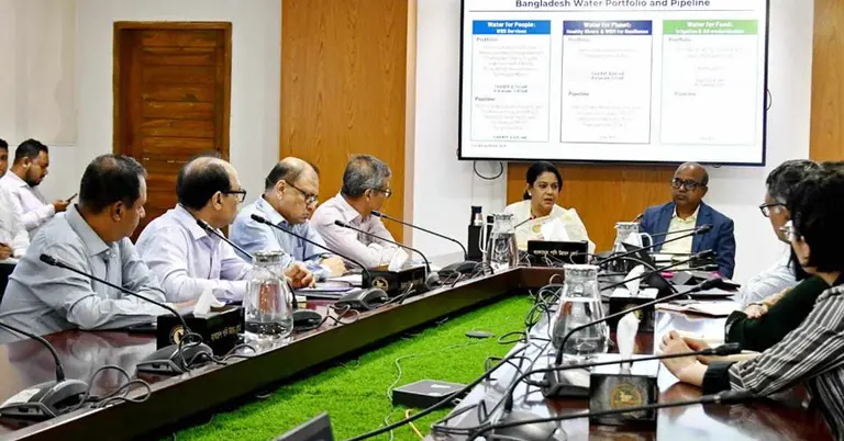 রিজওয়ানা হাসানের সঙ্গে বিশ্ব ব্যাংকের পানি বিষয়ক গ্লোবাল পার্টনারের প্রতিনিধি দল