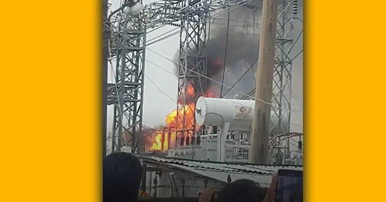 পাওয়ার গ্রিড স্টেশনে ভয়াবহ অগ্নিকাণ্ড