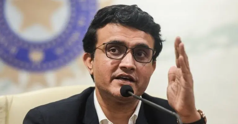 ভারতের জাতীয় ক্রিকেট দলের অধিনায়ক সৌরভ গাঙ্গুলী