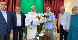 জামায়াত আমিরের সঙ্গে দেখা করতে তার বাসায় তারেক রহমান