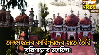 মুঘল স্থাপত্য ও কারুকাজের অসাধারণ নিদর্শন মিয়া বাড়ি জামে মসজিদ