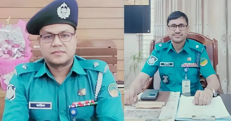 ওসি ফরিদুল ইসলাম ও ওসি ইসকান্দার হাবিবুর রহমান