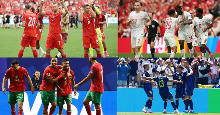 সুইজারল্যান্ড, কানাডা, মরক্কো ও বসনিয়ার জয় উদযাপন