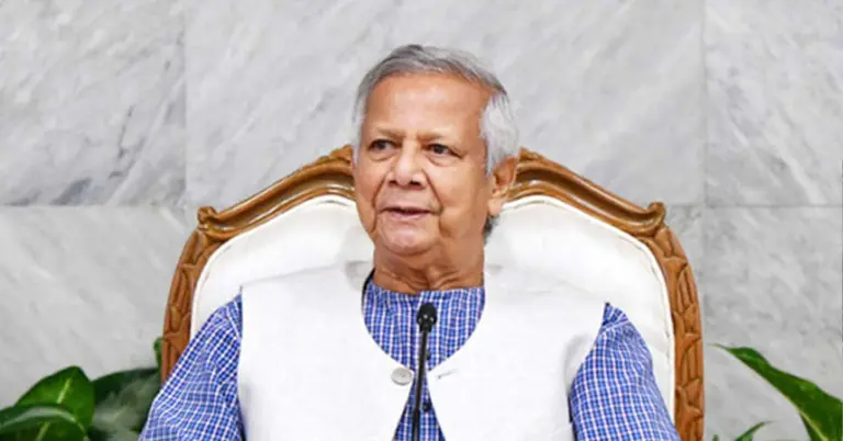 প্রধান উপদেষ্টা ড. মুহাম্মদ ইউনূস